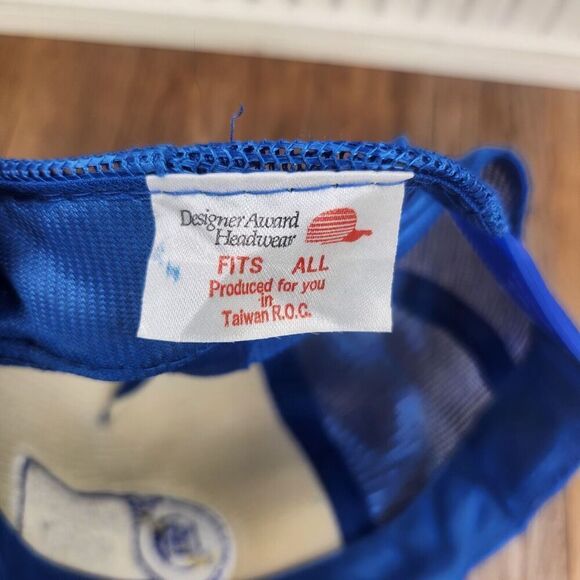 VTG Northern Energy NEI Snapback Hat Cap Blue Corduroy Rope Embroidered Mesh - Picture 10 of 10